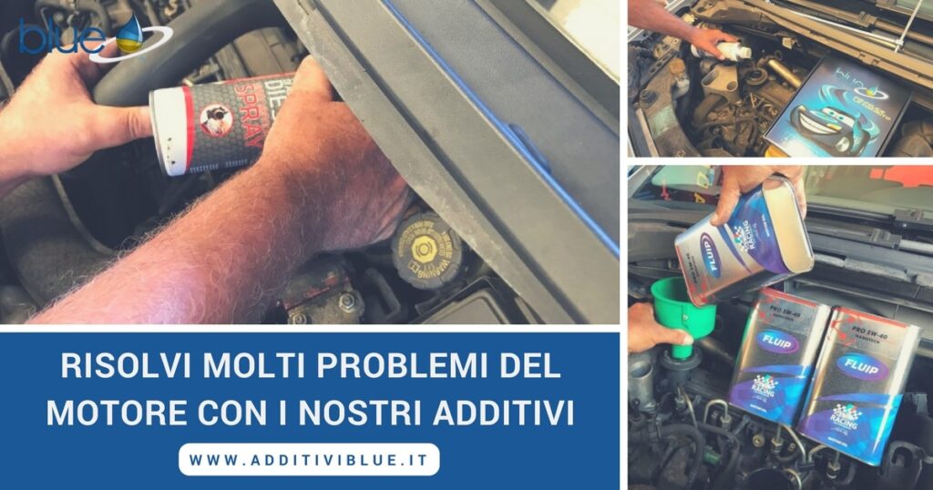 Assistenza per problemi al motore Additivi Blue